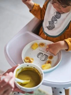 Set Vaisselle En Céramique Et Silicone HANOÏ Hérissons - Vertbaudet -Vertbaudet Soldes Magasin set vaisselle en ceramique et silicone hanoi 3