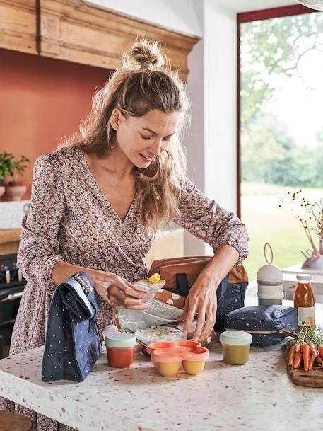 Snack Box En Coton Enduit Noisette Pois - Vertbaudet 2 Snack Box En Coton Enduit Noisette Pois - Vertbaudet – Image 2