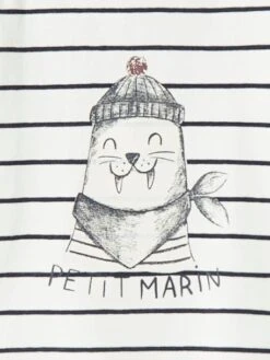 Sous-pull Rayé Bébé "petit Marin" Rayé Blanc - Vertbaudet -Vertbaudet Soldes Magasin sous pull raye bebe petit marin 5