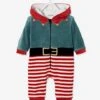 Surpyjama En Velours Lutin Mixte Bébé Rouge Brique - Vertbaudet