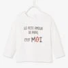 T-shirt à Message Bébé Manches Longues Caramel - Vertbaudet