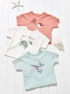 T-shirt "animaux Marins" Bébé Manches Courtes Beige - Vertbaudet 9 T-shirt "animaux Marins" Bébé Manches Courtes Beige - Vertbaudet -Vertbaudet Soldes Magasin t shirt animaux marins bebe manches courtes 3