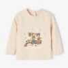 T-shirt Bébé En Jersey Flammé Beige Clair - Vertbaudet
