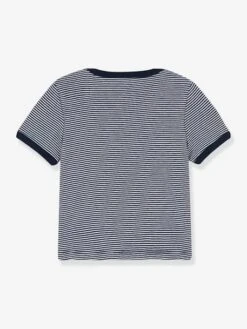 T-shirt Rayé Milleraies Bébé Manches Courtes PETIT BATEAU En Coton Bio Marine Rayé Blanc - Petit Bateau 5 T-shirt Rayé Milleraies Bébé Manches Courtes PETIT BATEAU En Coton Bio Marine Rayé Blanc - Petit Bateau -Vertbaudet Soldes Magasin t shirt raye milleraies bebe manches courtes petit bateau en coton bio 2