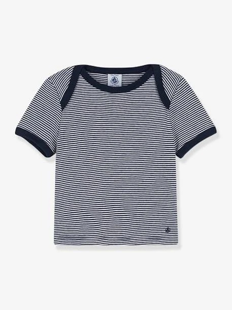 T-shirt Rayé Milleraies Bébé Manches Courtes PETIT BATEAU En Coton Bio Marine Rayé Blanc - Petit Bateau 1 T-shirt Rayé Milleraies Bébé Manches Courtes PETIT BATEAU En Coton Bio Marine Rayé Blanc - Petit Bateau