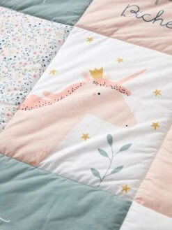 Tapis De Sol Patchwork FORET ENCHANTEE Rose / Multicolore - Vertbaudet -Vertbaudet Soldes Magasin tapis de sol patchwork foret enchantee 4