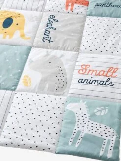 Tapis De Sol Patchwork Jungle Baby Multicolore - Vertbaudet -Vertbaudet Soldes Magasin tapis de sol patchwork jungle baby 3