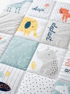 Tapis De Sol Patchwork Jungle Baby Multicolore - Vertbaudet -Vertbaudet Soldes Magasin tapis de sol patchwork jungle baby 4
