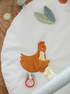 Tapis D'éveil Avec Arches En Coton Nid D'abeille LOVELY FARM Lovely Farm - Multicolore - Vertbaudet -Vertbaudet Soldes Magasin tapis deveil avec arches en coton nid dabeille lovely farm 3
