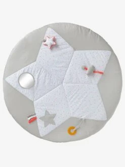 Tapis D'éveil Pluie D'étoiles Blanc Imprimé - Vertbaudet -Vertbaudet Soldes Magasin tapis deveil pluie detoiles 3
