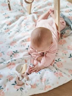 Tapis D'éveil Réversible Eau De Rose - Vertbaudet -Vertbaudet Soldes Magasin tapis deveil reversible 1