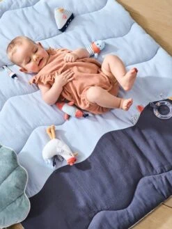 Tapis D'éveil Souple Sans Arche LEON SUR LE PONTON Bleu - Vertbaudet -Vertbaudet Soldes Magasin tapis deveil souple sans arche leon sur le ponton 3