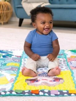 Tapis Géant Découverte Des Sens - INFANTINO Multicolore - Infantino -Vertbaudet Soldes Magasin tapis geant decouverte des sens infantino 3