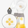 Tire-lait électrique Double Rechargeable Swing Maxi MEDELA + 2 Téterelles Blanc/jaune - Medela
