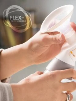 Tire-lait électrique Double Rechargeable Swing Maxi MEDELA + 2 Téterelles Blanc/jaune - Medela -Vertbaudet Soldes Magasin tire lait electrique double rechargeable swing maxi medela 2 teterelles 5