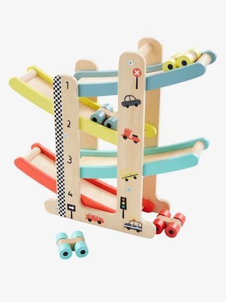 Toboggan à Voitures En Bois FSC® Multicolore - Vertbaudet 1 Toboggan à Voitures En Bois FSC® Multicolore - Vertbaudet