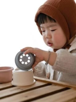 Tour à Empiler - MUSHIE Rose - Mushie -Vertbaudet Soldes Magasin tour a empiler mushie 4