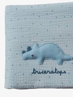 Tour De Lit / Tour De Parc Pare-chocs PETIT DINO Bleu Grisé Imprimé - Vertbaudet -Vertbaudet Soldes Magasin tour de lit tour de parc pare chocs petit dino 5