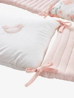 Tour De Lit/tour De Parc Modulable EAU DE ROSE écru / Rose - Vertbaudet -Vertbaudet Soldes Magasin tour de littour de parc modulable eau de rose 5