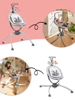 Transat BABYMOOV Swoon Up Avec Arche De Jeu Graphik - Babymoov -Vertbaudet Soldes Magasin transat babymoov swoon up avec arche de jeu 2