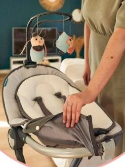 Transat BABYMOOV Swoon Up Avec Arche De Jeu Graphik - Babymoov -Vertbaudet Soldes Magasin transat babymoov swoon up avec arche de jeu 3