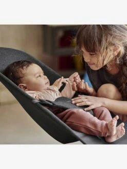 Transat Bliss Jersey 3D BABYBJORN Gris Charbon - Baby Bjorn -Vertbaudet Soldes Magasin transat bliss jersey 3d babybjorn 2