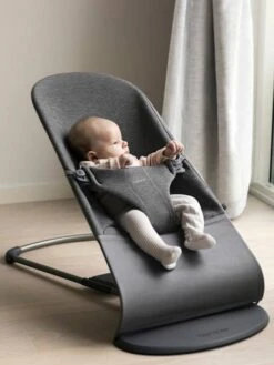 Transat Bliss Jersey 3D BABYBJORN Gris Charbon - Baby Bjorn -Vertbaudet Soldes Magasin transat bliss jersey 3d babybjorn 5
