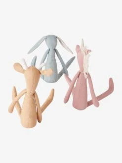Trio De Poupées En Lin Multicolore - Vertbaudet -Vertbaudet Soldes Magasin trio de poupees en lin 4