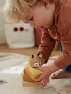 Trio De Tours à Empiler En Bois FSC® Bois - Vertbaudet -Vertbaudet Soldes Magasin trio de tours a empiler en bois fsc 3