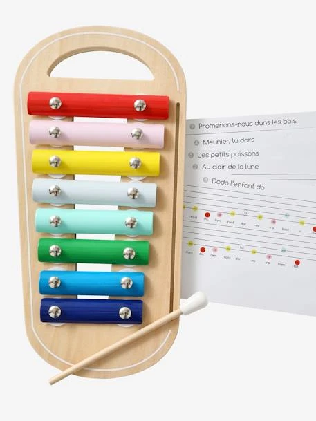 Xylophone Avec Partitions En Bois FSC® Multicolore - Vertbaudet 3 Xylophone Avec Partitions En Bois FSC® Multicolore - Vertbaudet – Image 3